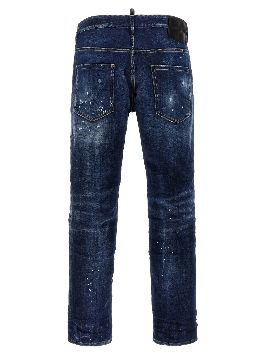 Dsquared2 Dark Easy Wash Skater Distressed Jeans