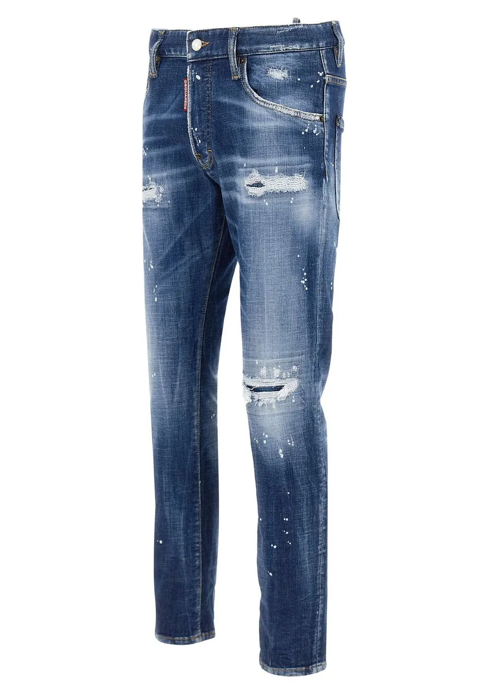 Dsquared2 Paint Splatter Effect Distressed Jeans