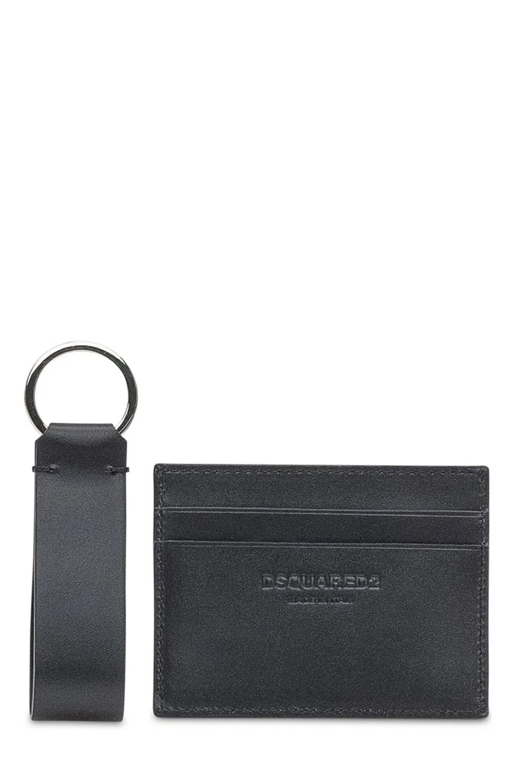Dsquared2 Logo Printed Credit Card Holder Keyring Set