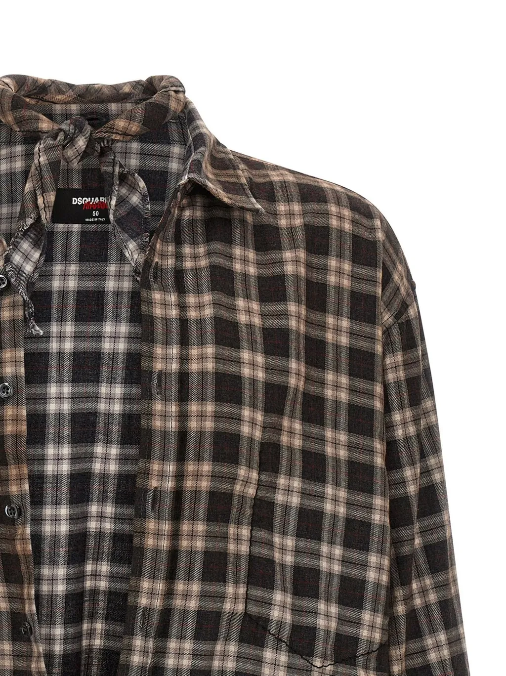 Dsquared2 Long-Sleeved Checked Shirt