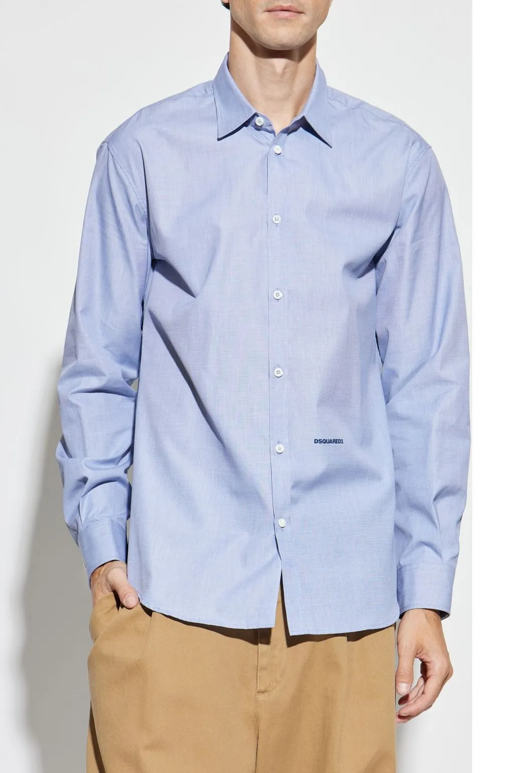 Dsquared2 Long Sleeved Logo Printed Shirt