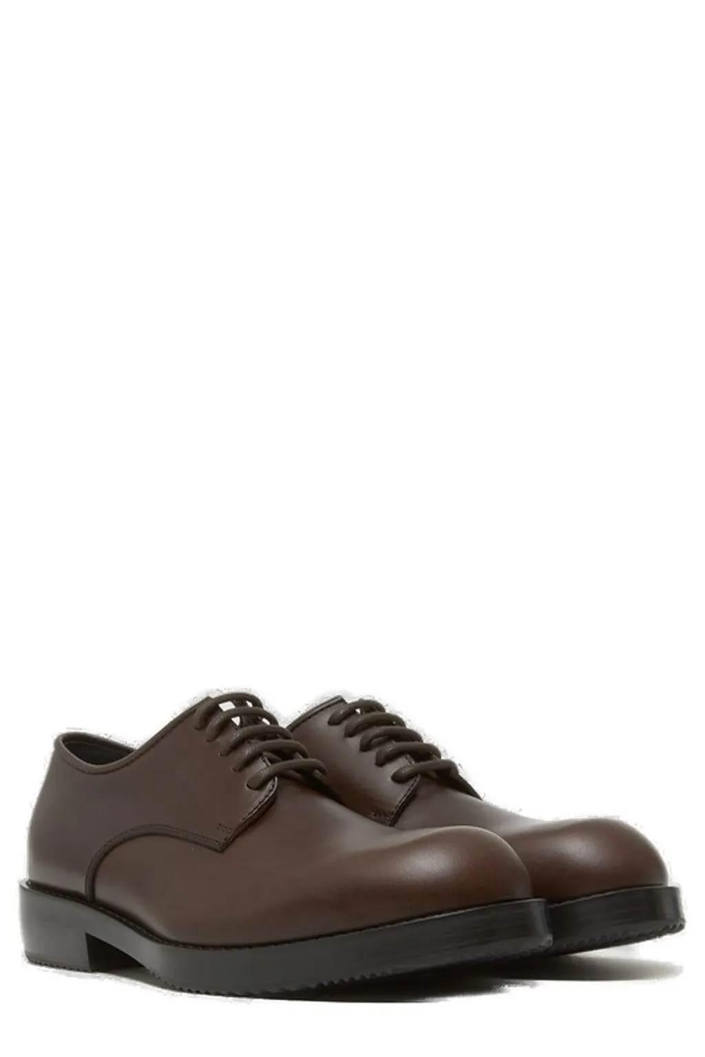 Dries Van Noten Round Toe Lace-Up Derby Shoes