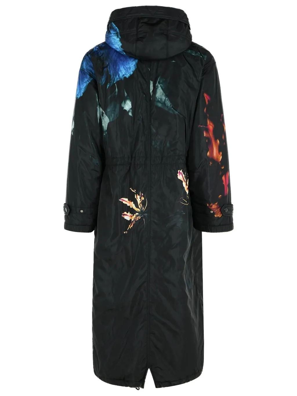Dries Van Noten Printed Hooded Coat