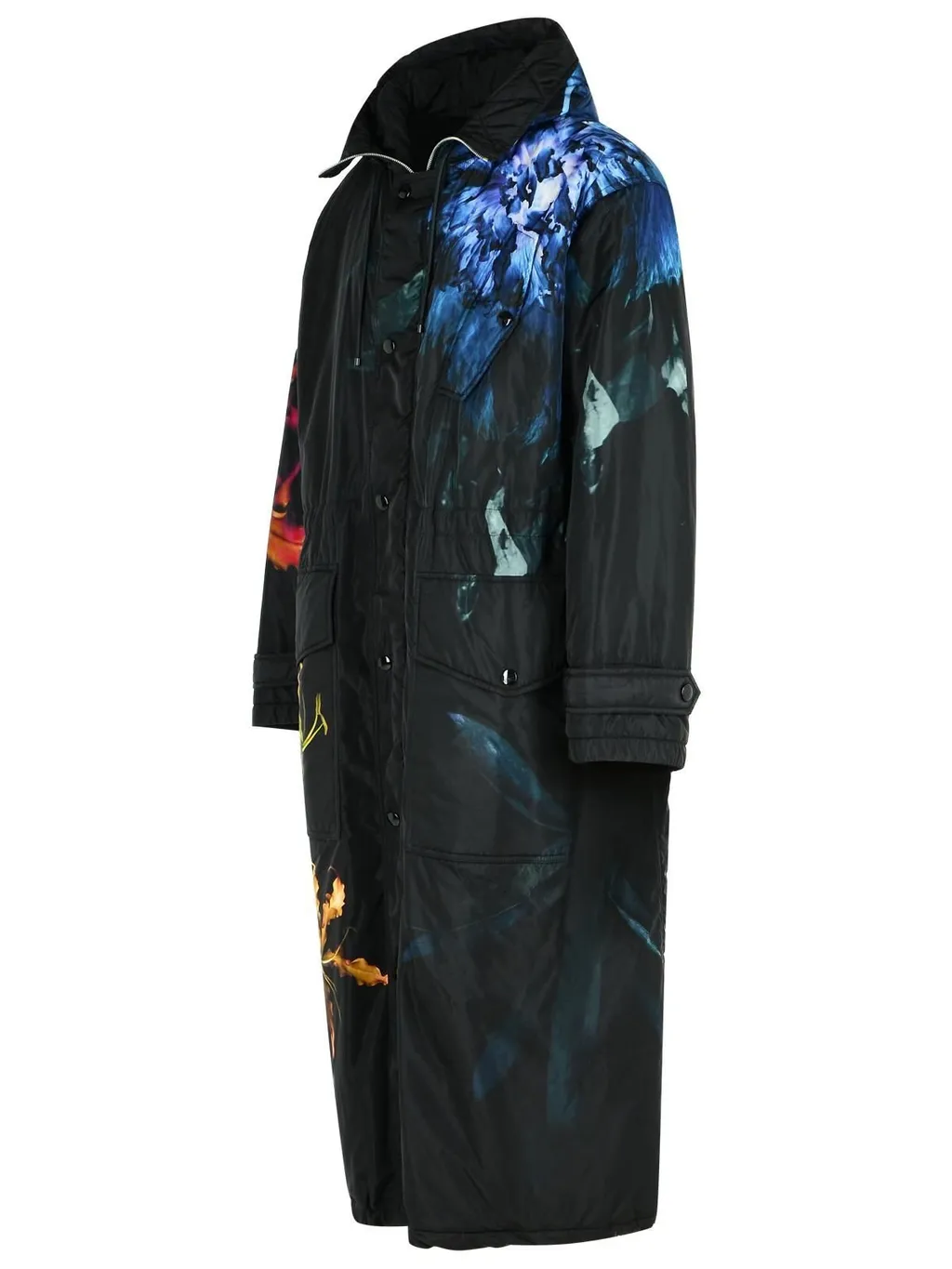 Dries Van Noten Printed Hooded Coat