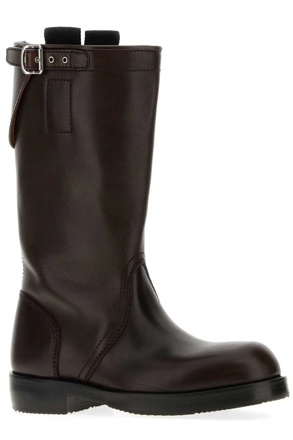 Dries Van Noten Round Toe Buckled Detailed Boots