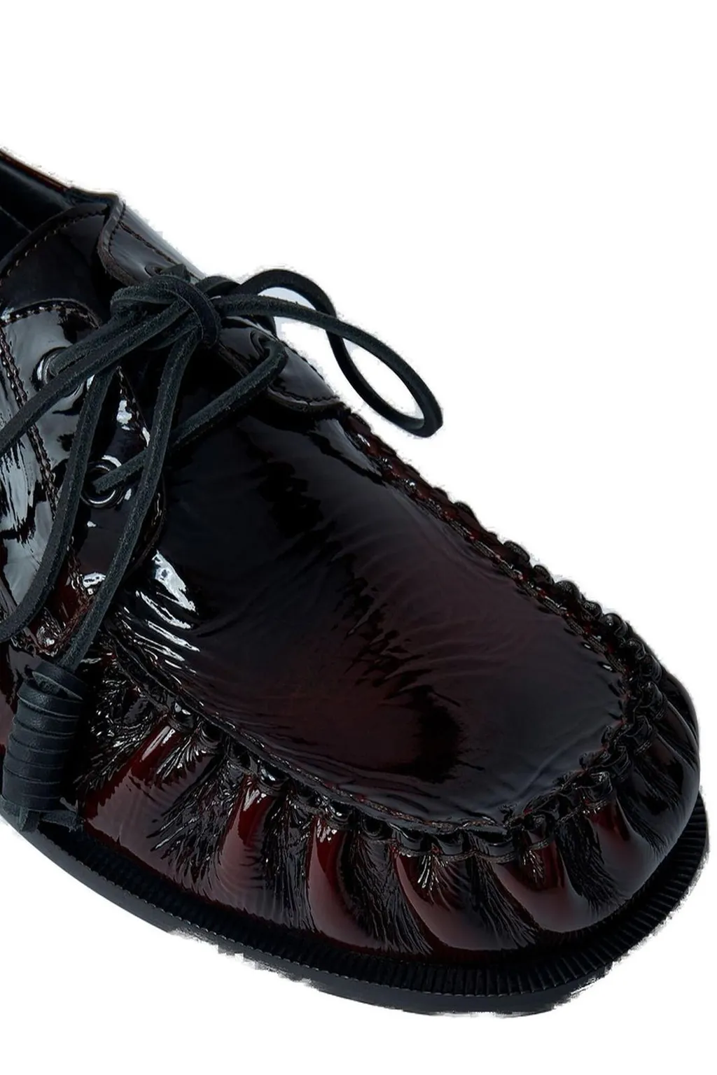 Dries Van Noten Round Toe Lace-Up Shoes