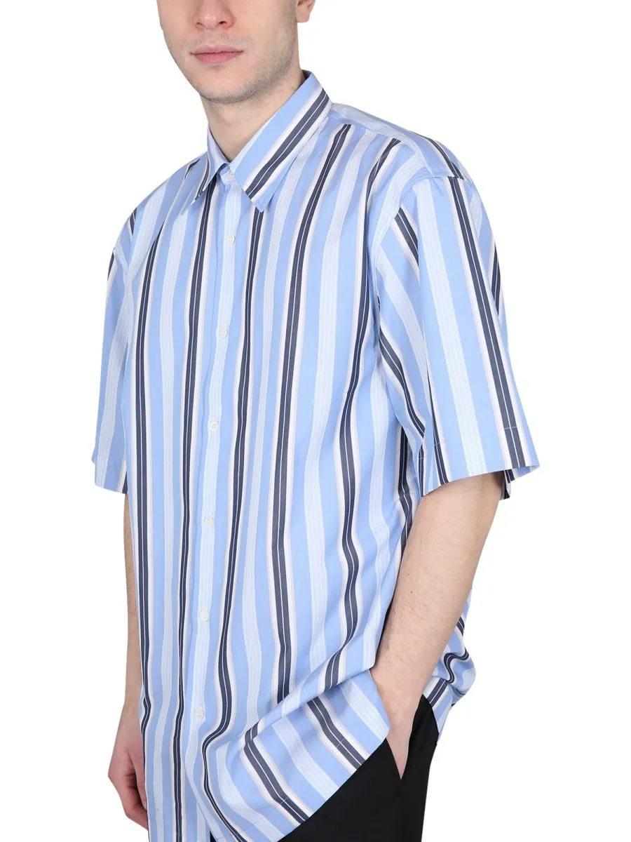 Dries Van Noten Short-Sleeved Striped Shirt