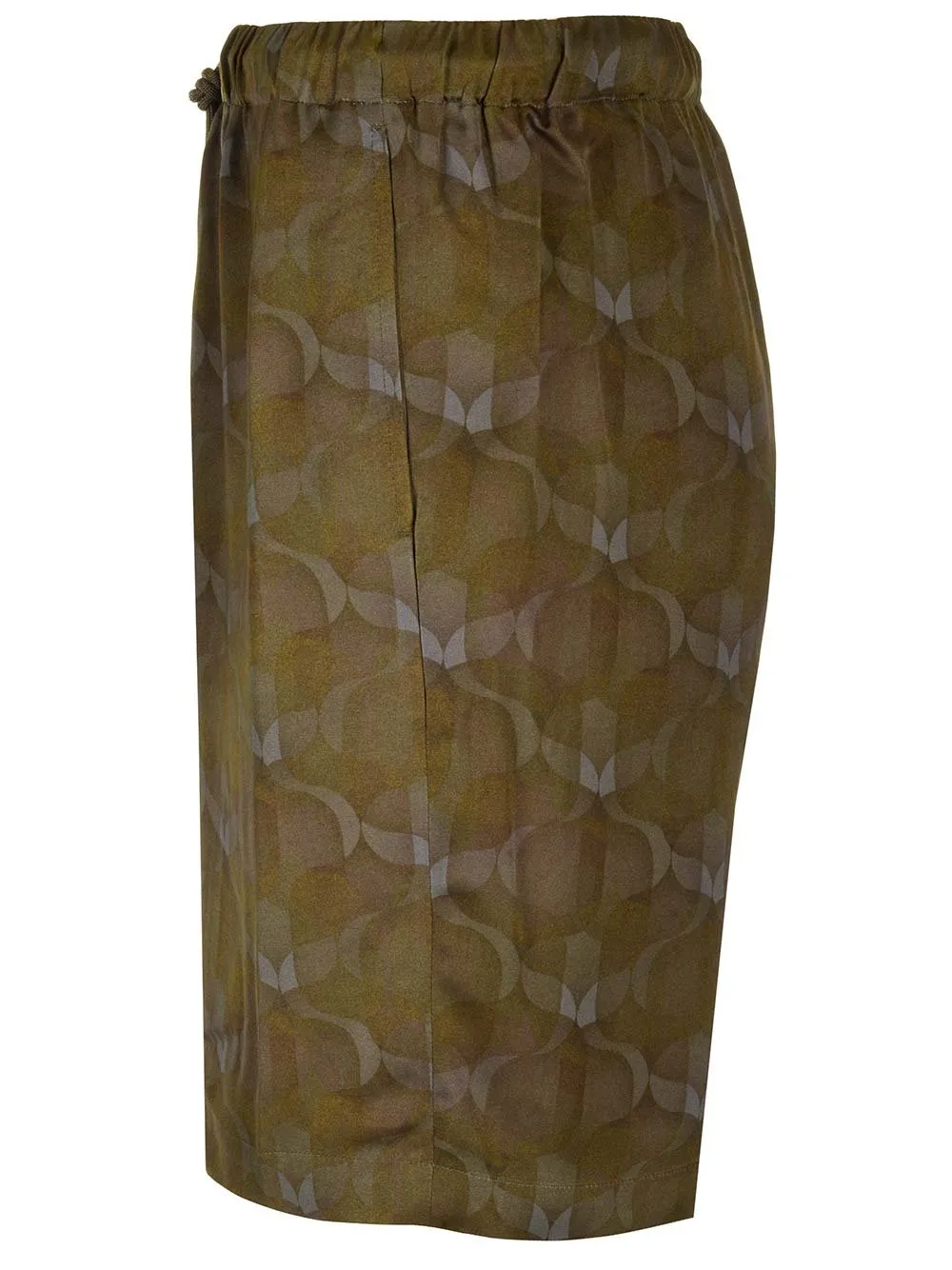 Dries Van Noten Graphic Printed Drawstring Shorts