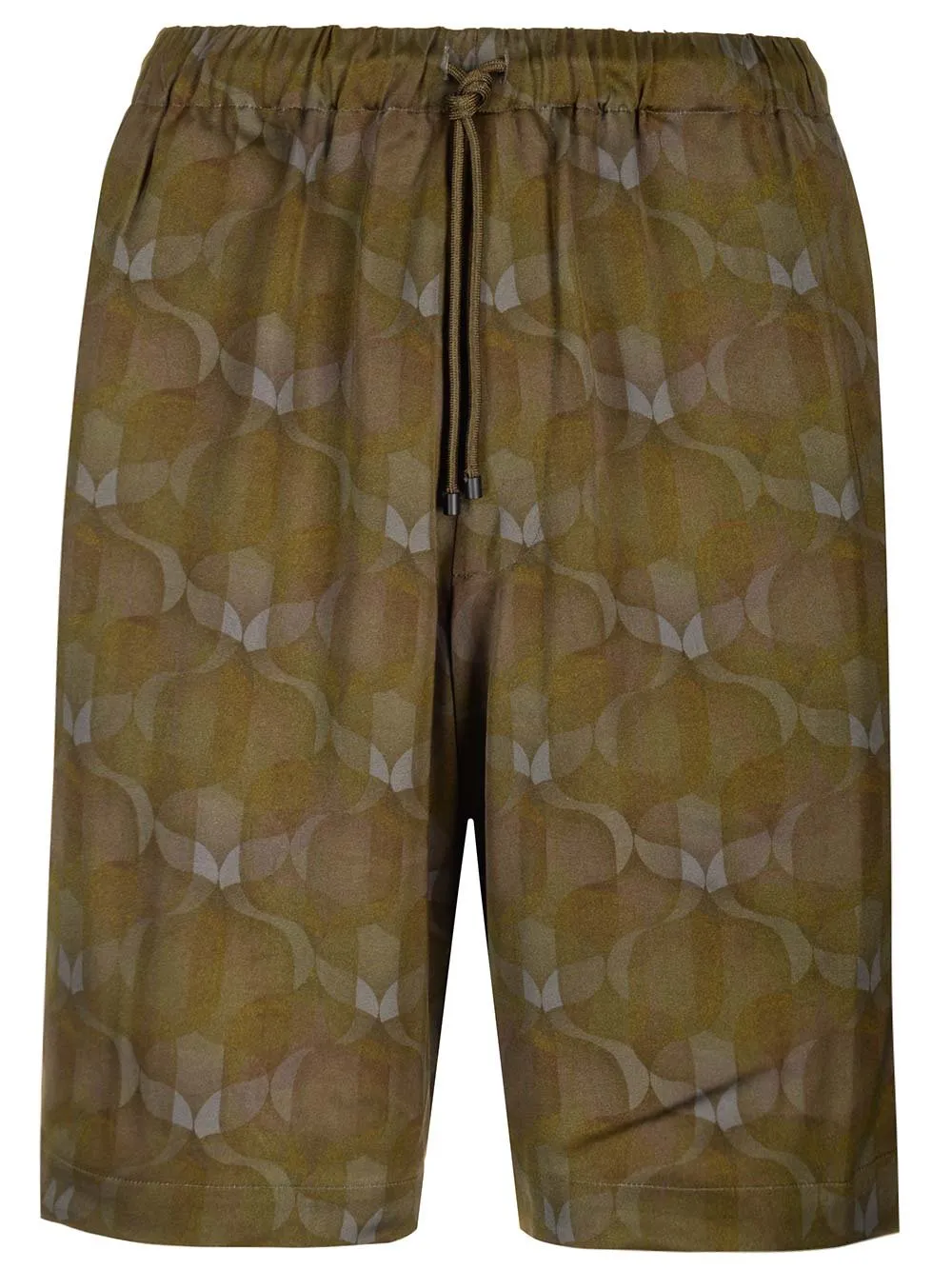 Dries Van Noten Graphic Printed Drawstring Shorts
