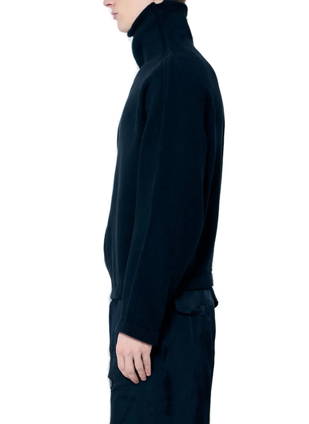 Dries Van Noten Metro Zip-Up Cardigan