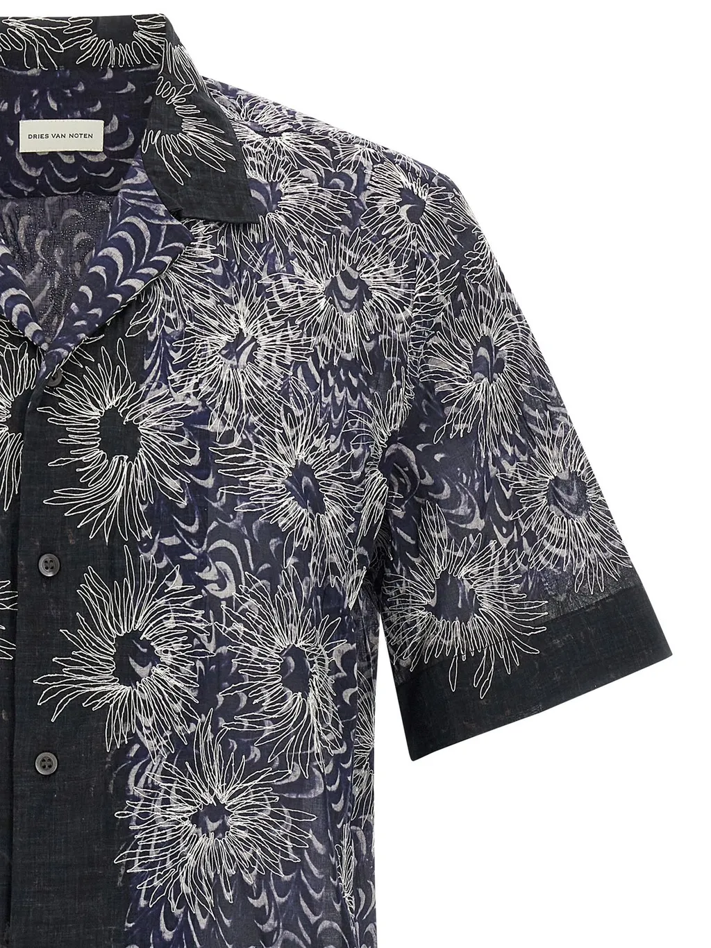 Dries Van Noten Embroidered Short-Sleeved Shirt