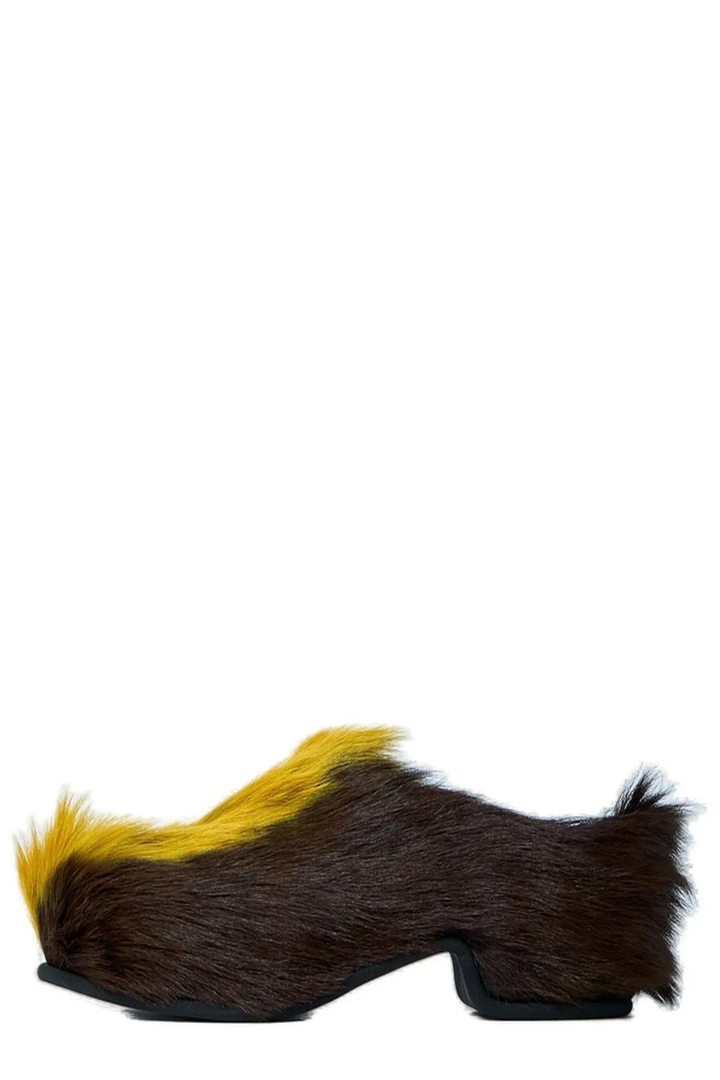 Dries Van Noten Shearling Slip-On Clogs