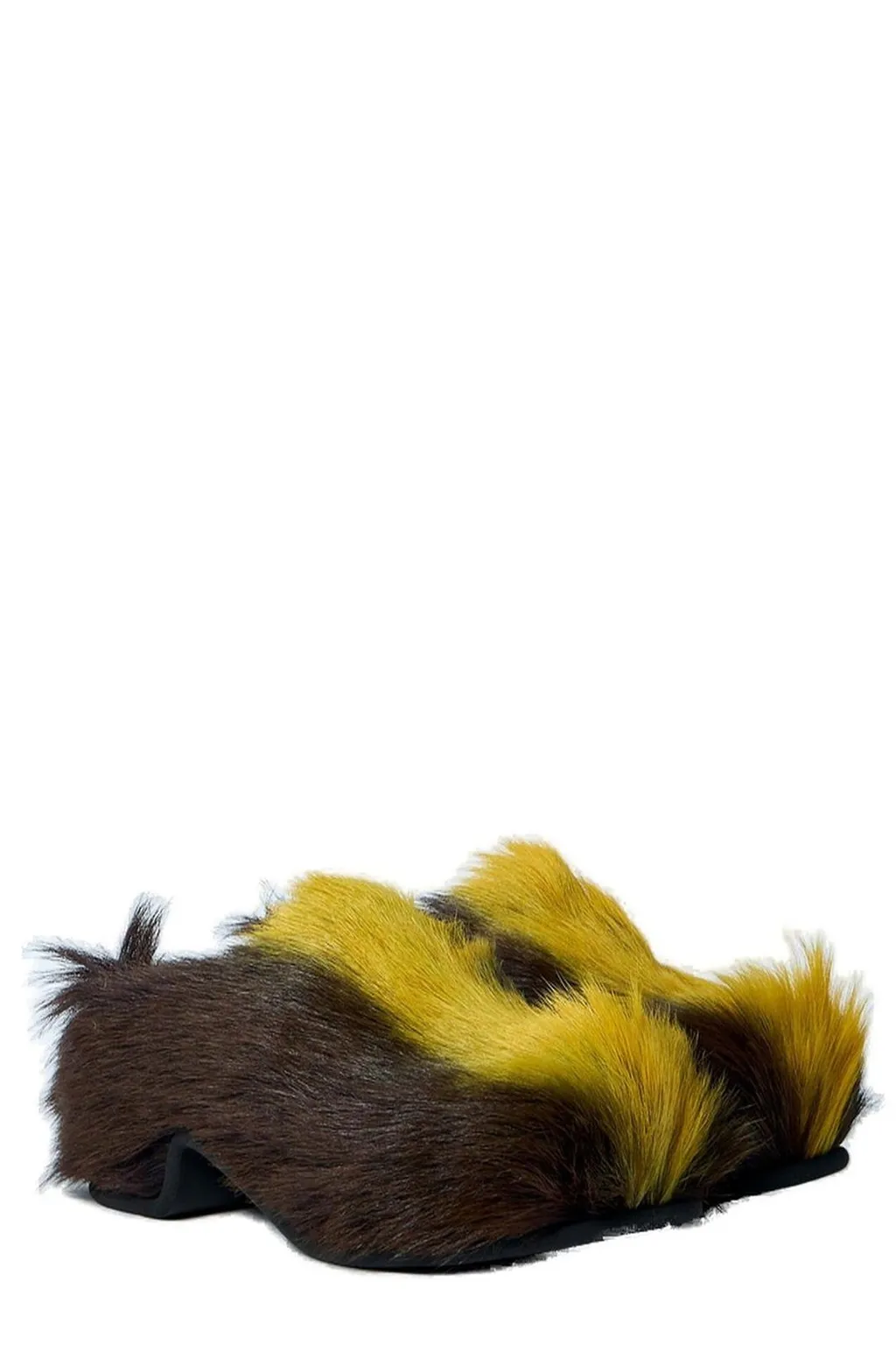 Dries Van Noten Shearling Slip-On Clogs