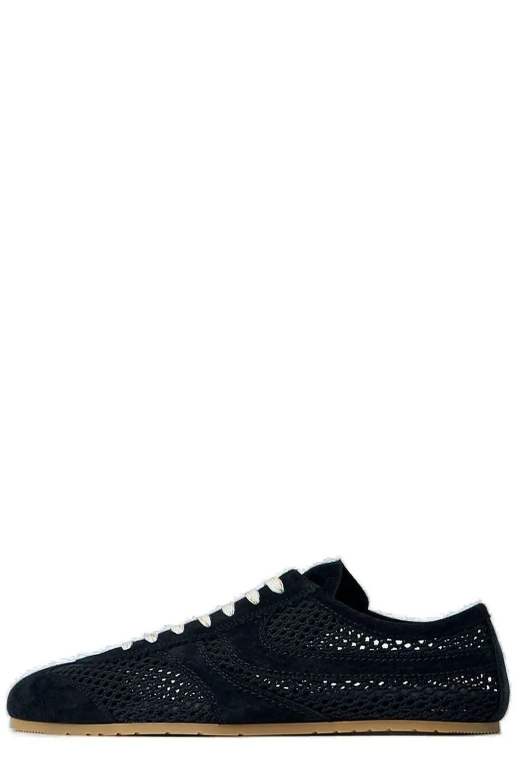Dries Van Noten Round Toe Low-Top Sneakers