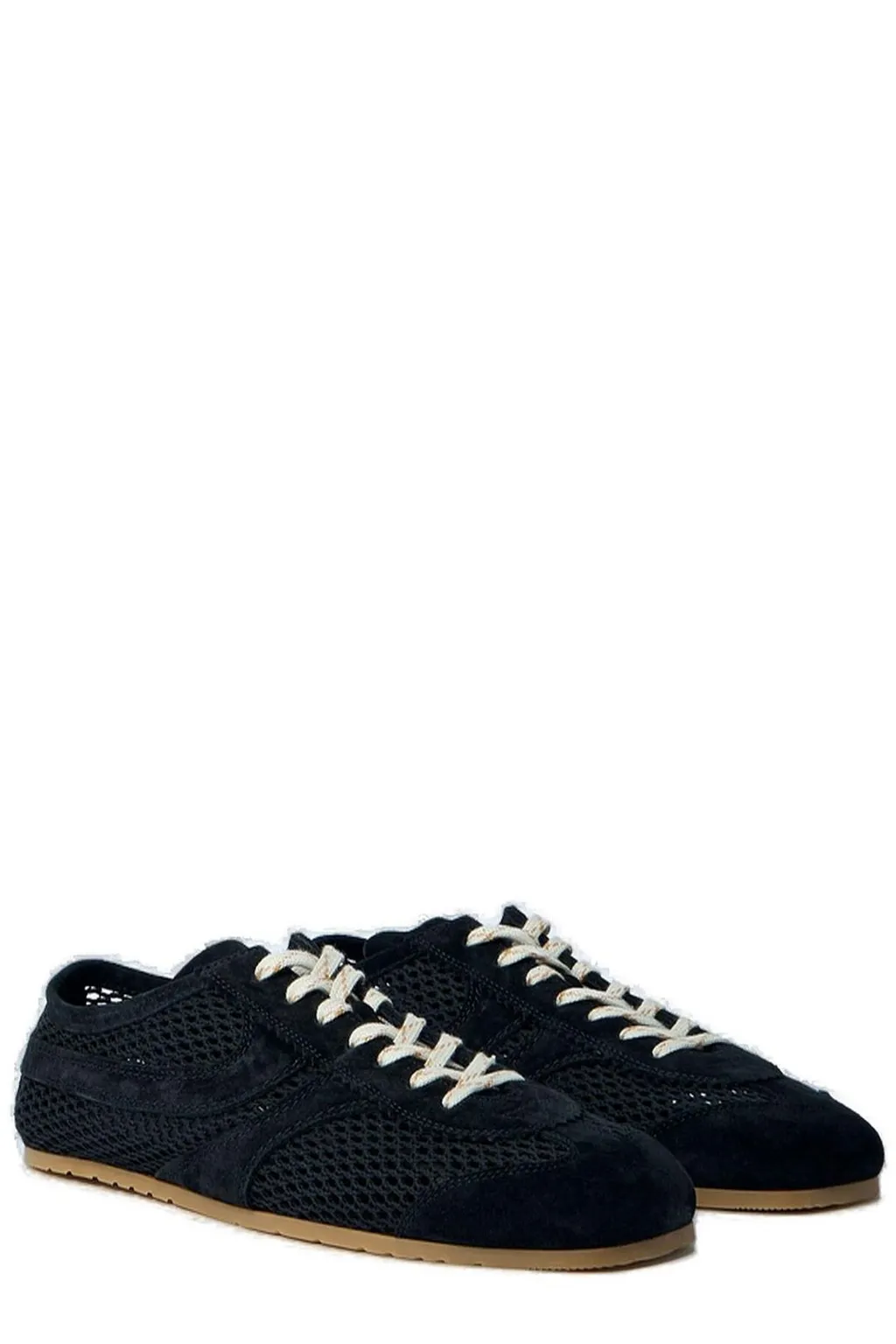 Dries Van Noten Round Toe Low-Top Sneakers