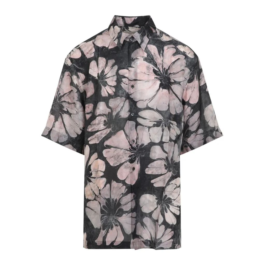 Dries Van Noten Cassidye Printed Short-Sleeved Shirt