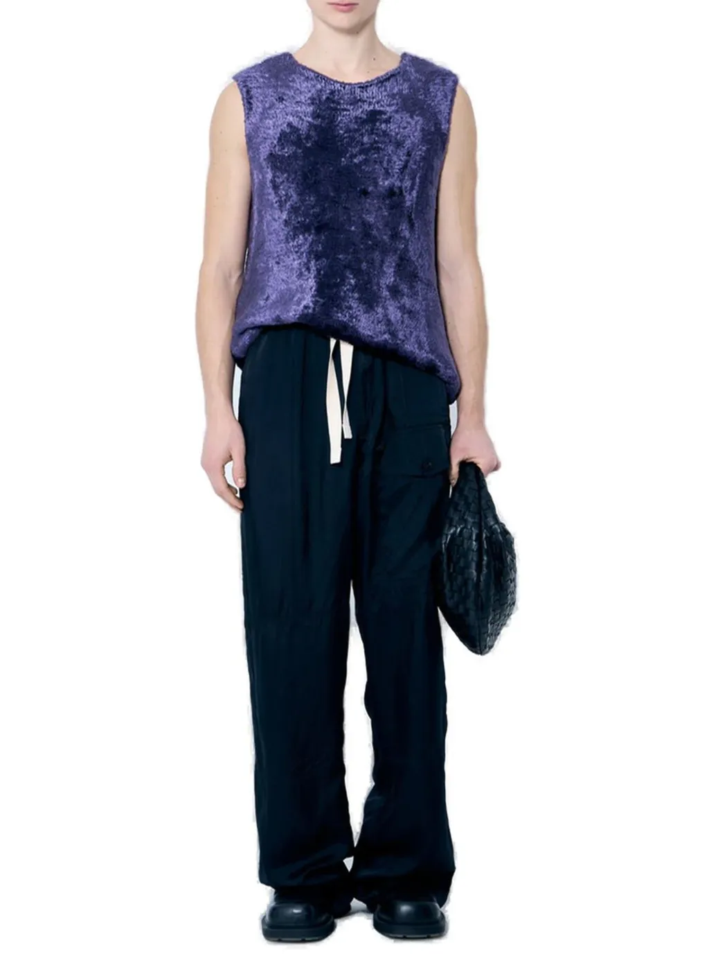 Dries Van Noten Fluffy Knitted Top