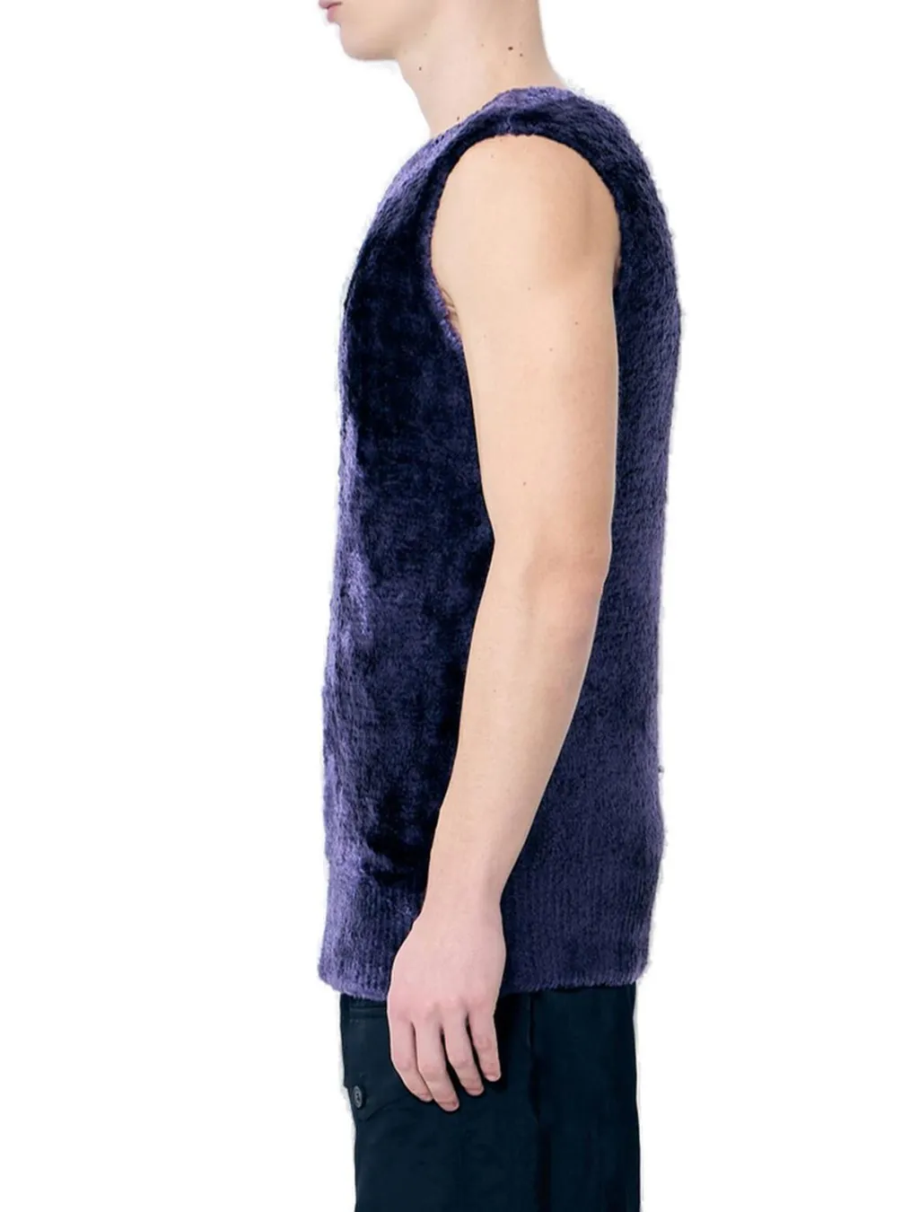 Dries Van Noten Fluffy Knitted Top