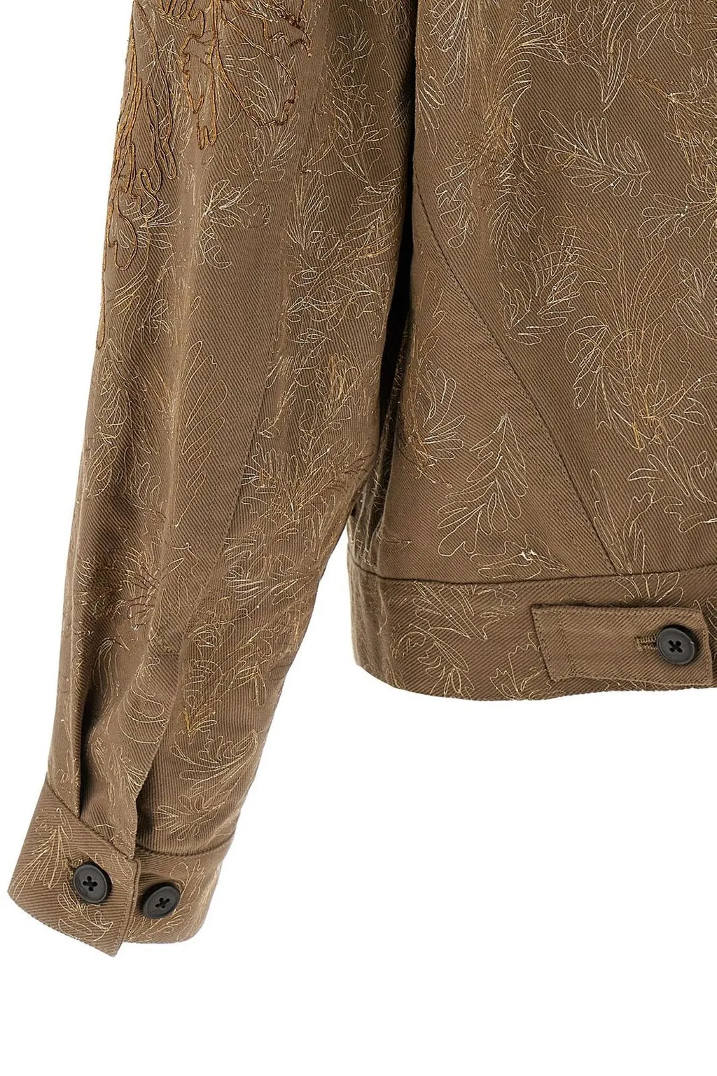 Dries Van Noten All-Over Embroidered Jacket