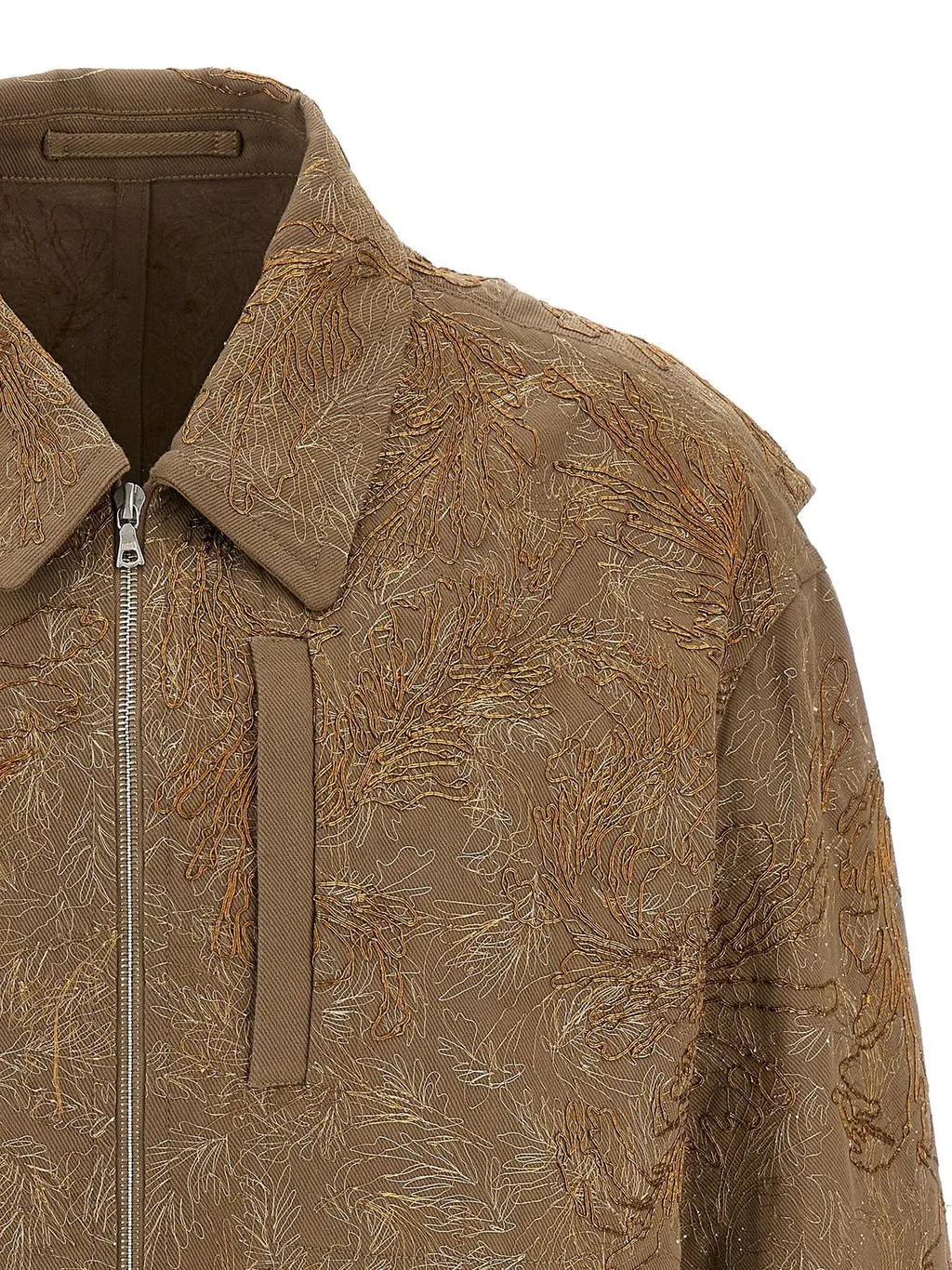 Dries Van Noten All-Over Embroidered Jacket