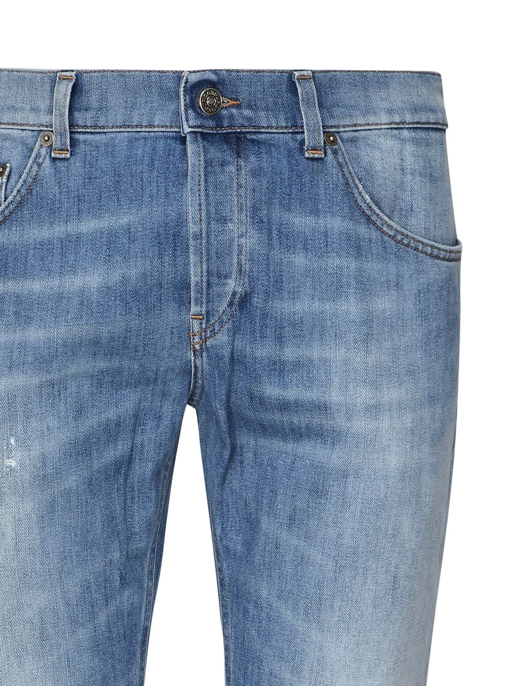 Dondup Distressed Slim Fit Jeans