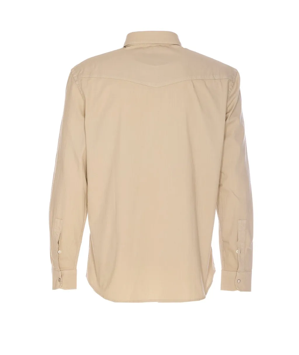 Dondup Regular Fit Snap Button Shirt