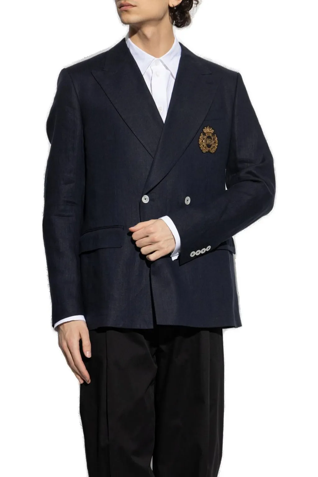 Dolce & Gabbana Heraldic Emblem Double-Breasted Tailored Jacket