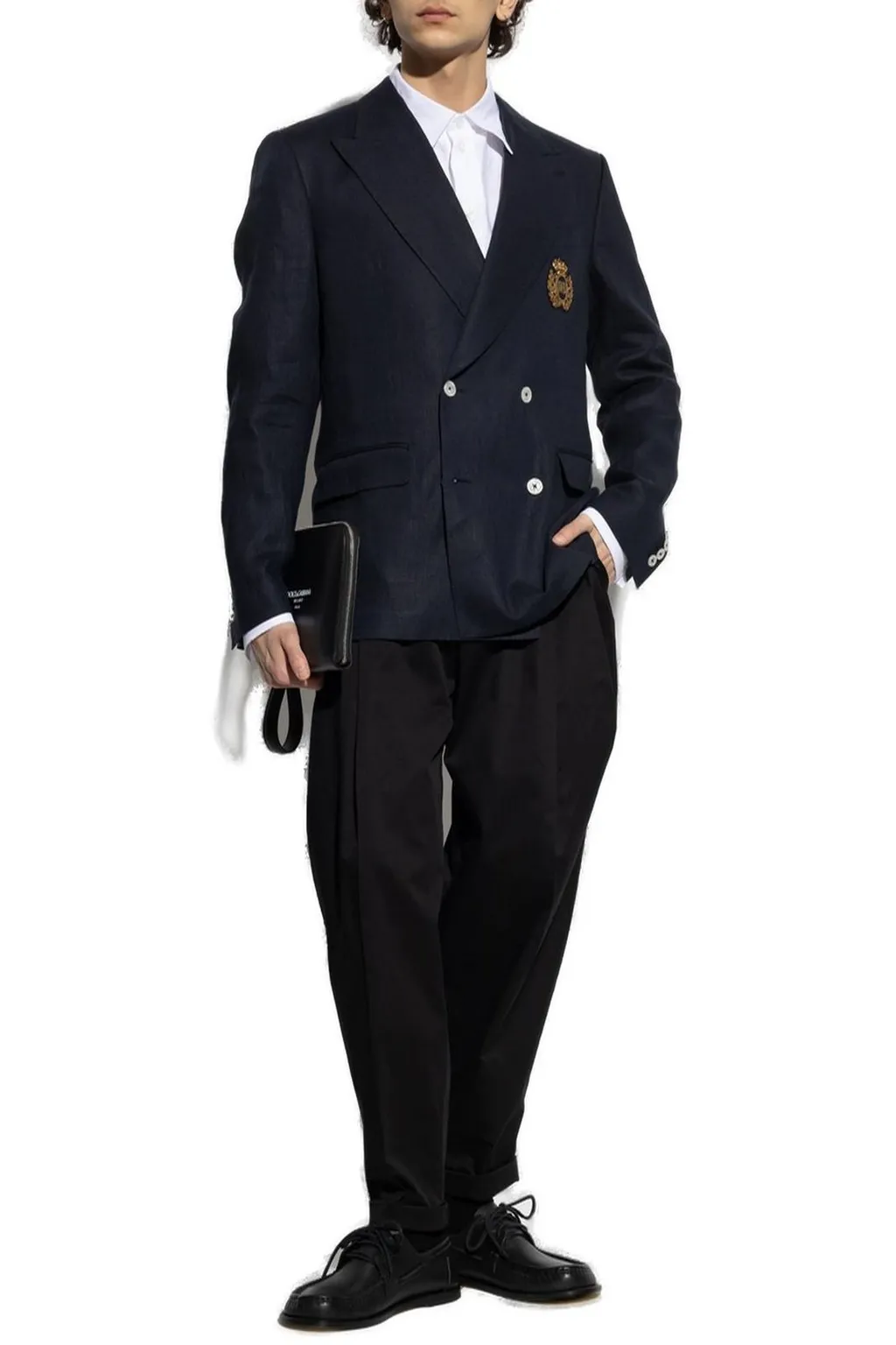 Dolce & Gabbana Heraldic Emblem Double-Breasted Tailored Jacket