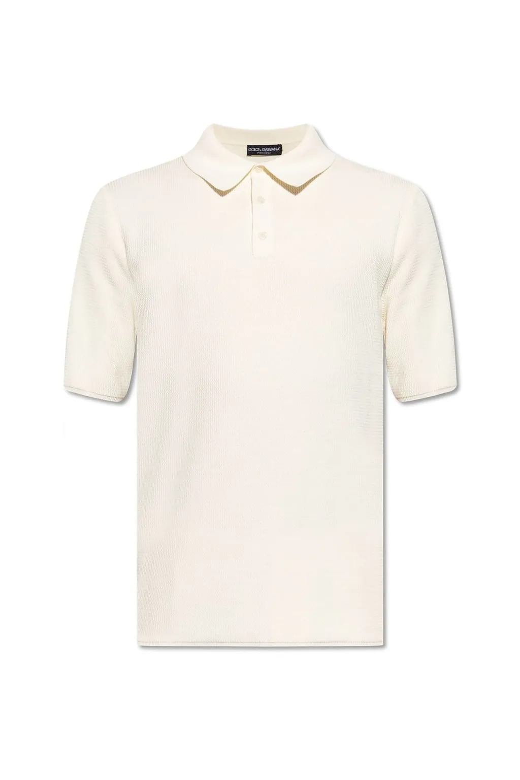 Dolce & Gabbana Short-Sleeved Knitted Polo Shirt