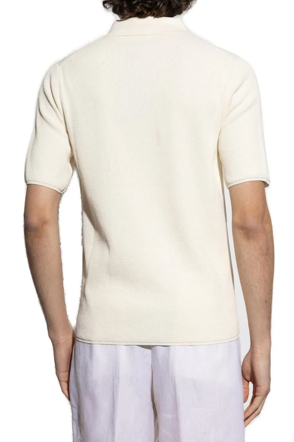 Dolce & Gabbana Short-Sleeved Knitted Polo Shirt