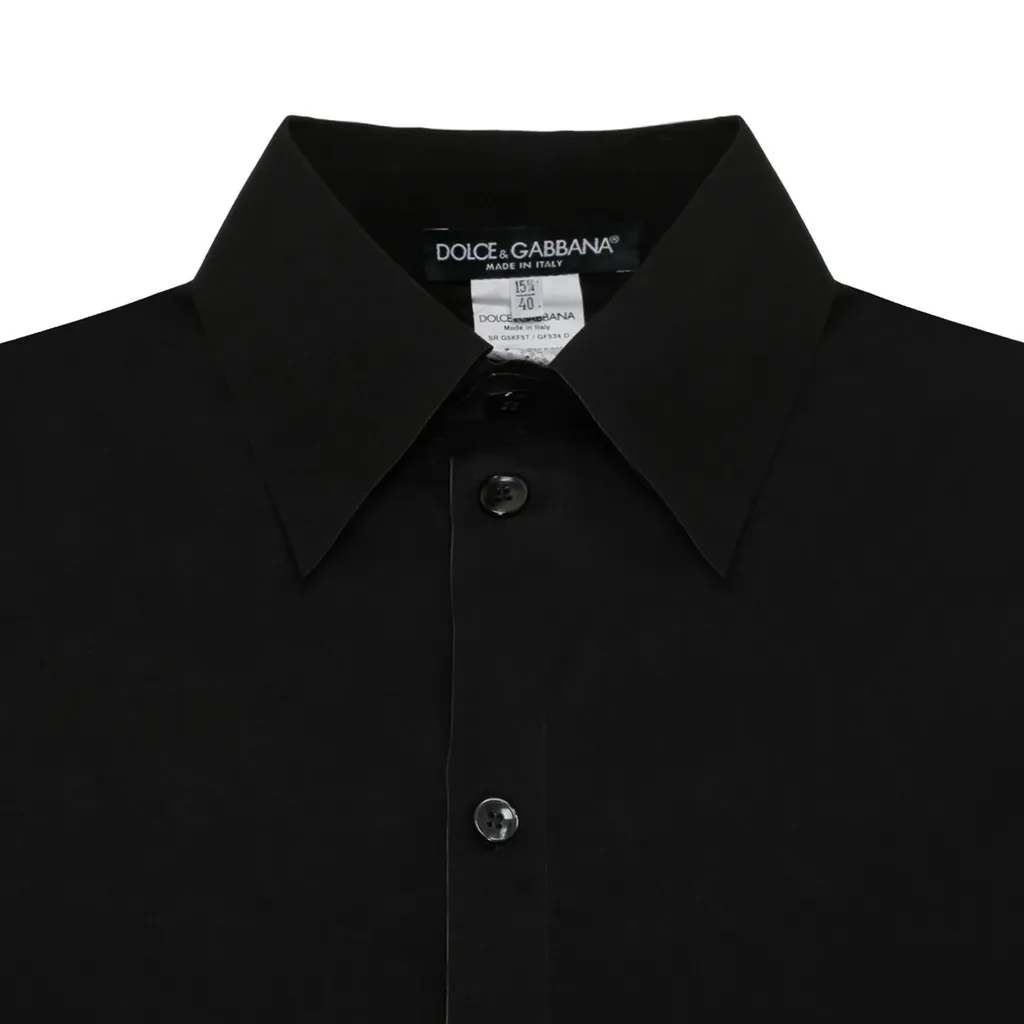 Dolce & Gabbana Dg Logo Embossed Long-Sleeved Shirt