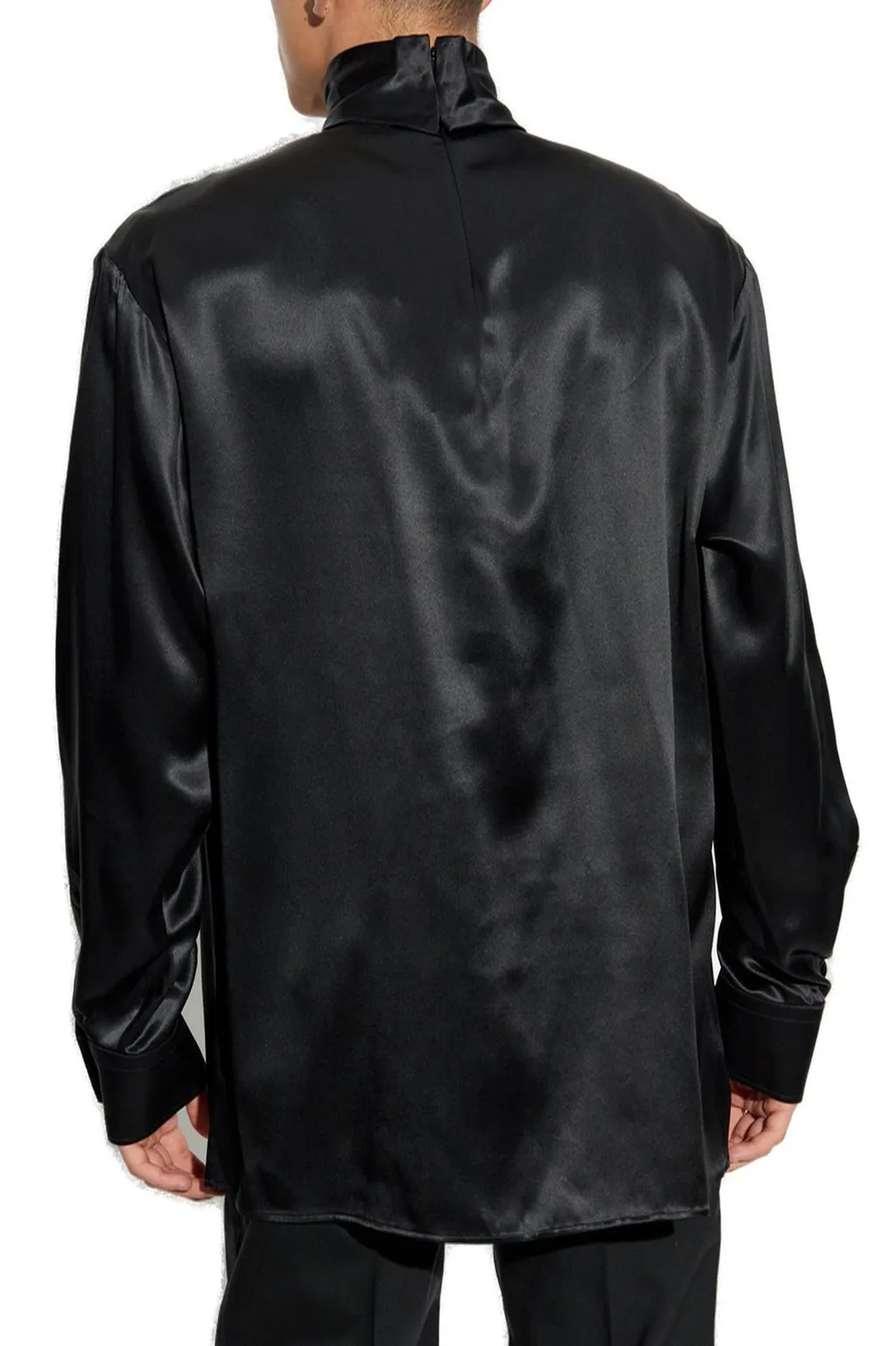 Dolce & Gabbana Satin Turtleneck Shirt