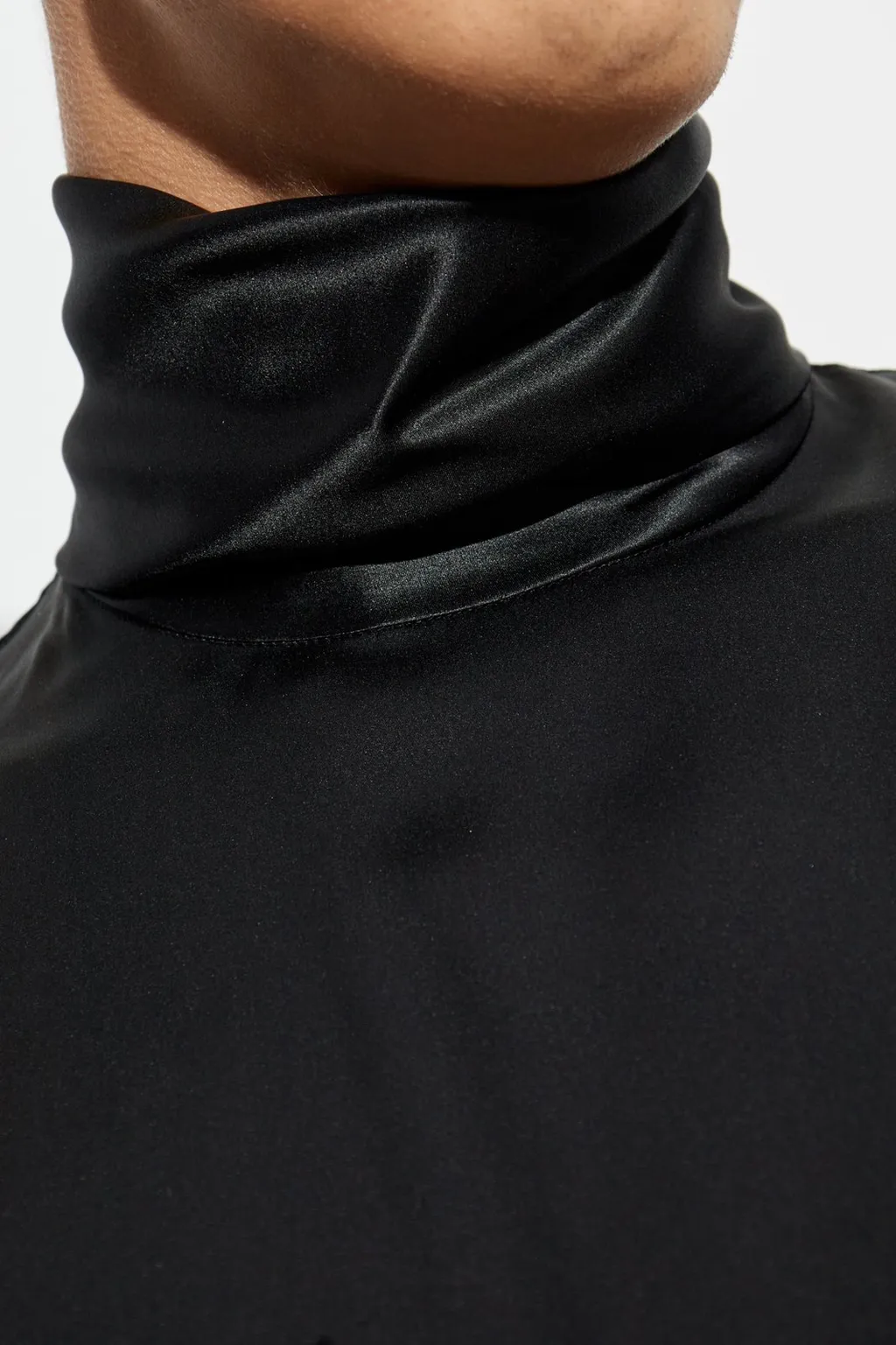 Dolce & Gabbana Satin Turtleneck Shirt