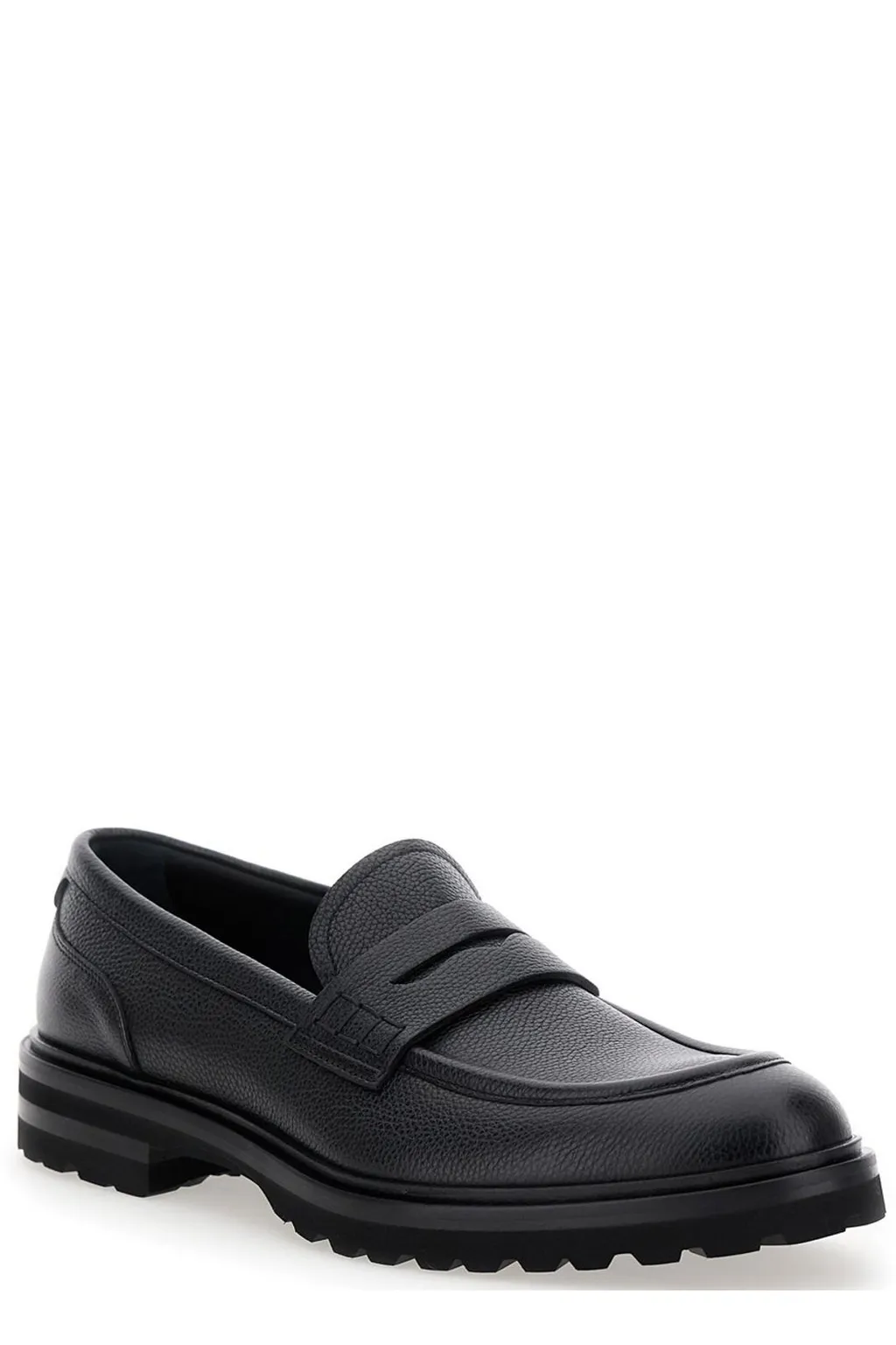 Dolce & Gabbana Almond Toe Penny Loafers