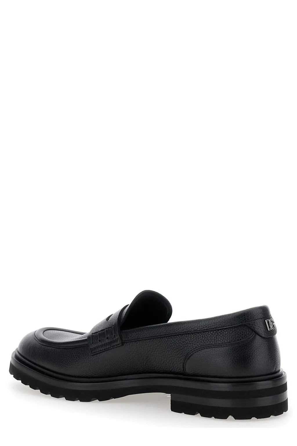 Dolce & Gabbana Almond Toe Penny Loafers