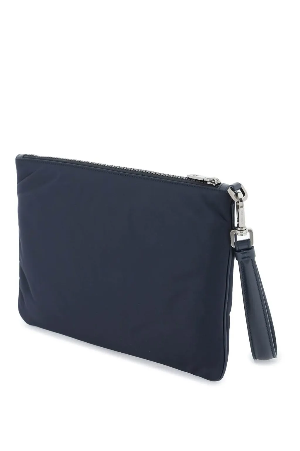 Dolce & Gabbana Logo Print Zipped Clutch Bag
