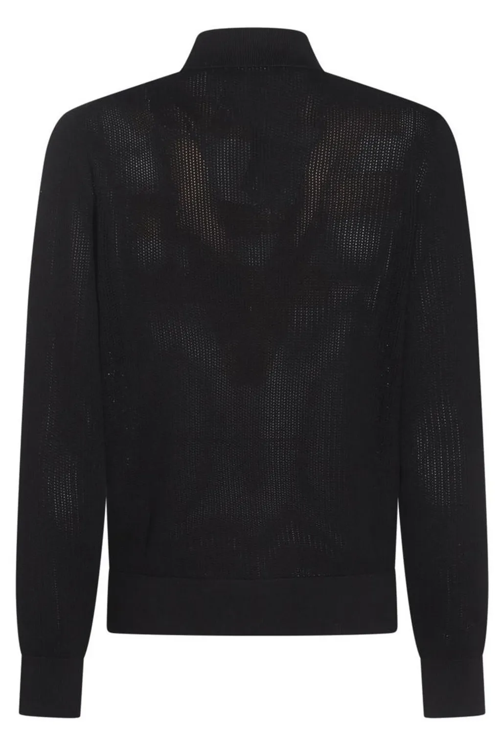 Dolce & Gabbana Long-Sleeved Openwork Knitted Shirt