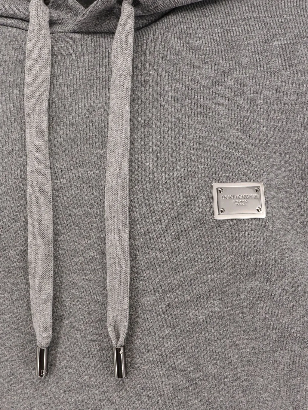 Dolce & Gabbana Logo Plaque Drawstring Hoodie
