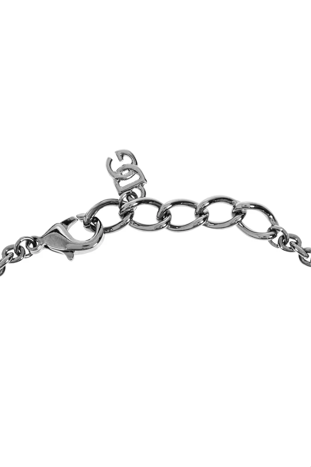 Dolce & Gabbana Logo Plaque Cable-Link Chain Bracelet