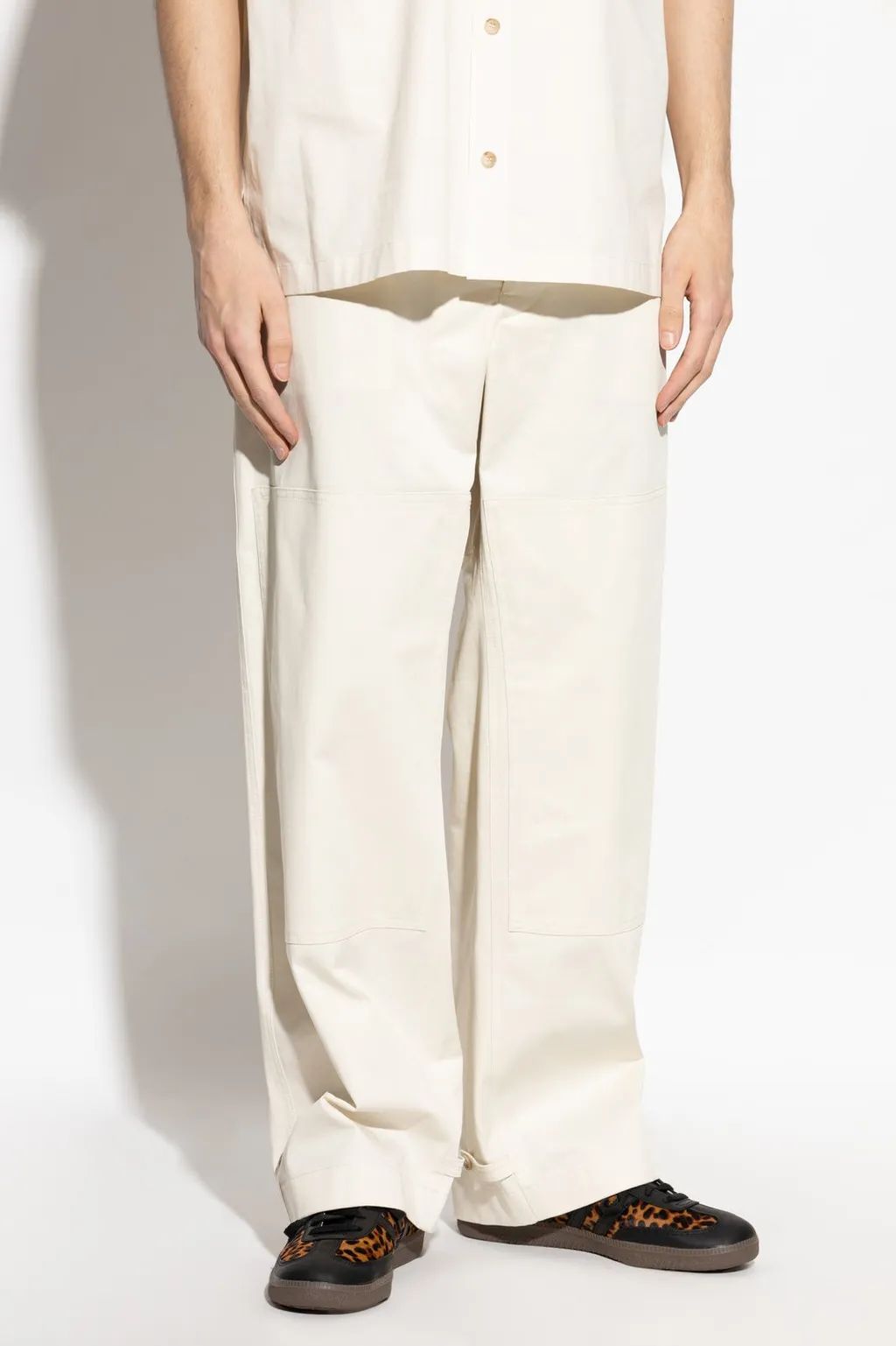Dolce & Gabbana Logo Plaque Straight-Leg Trousers