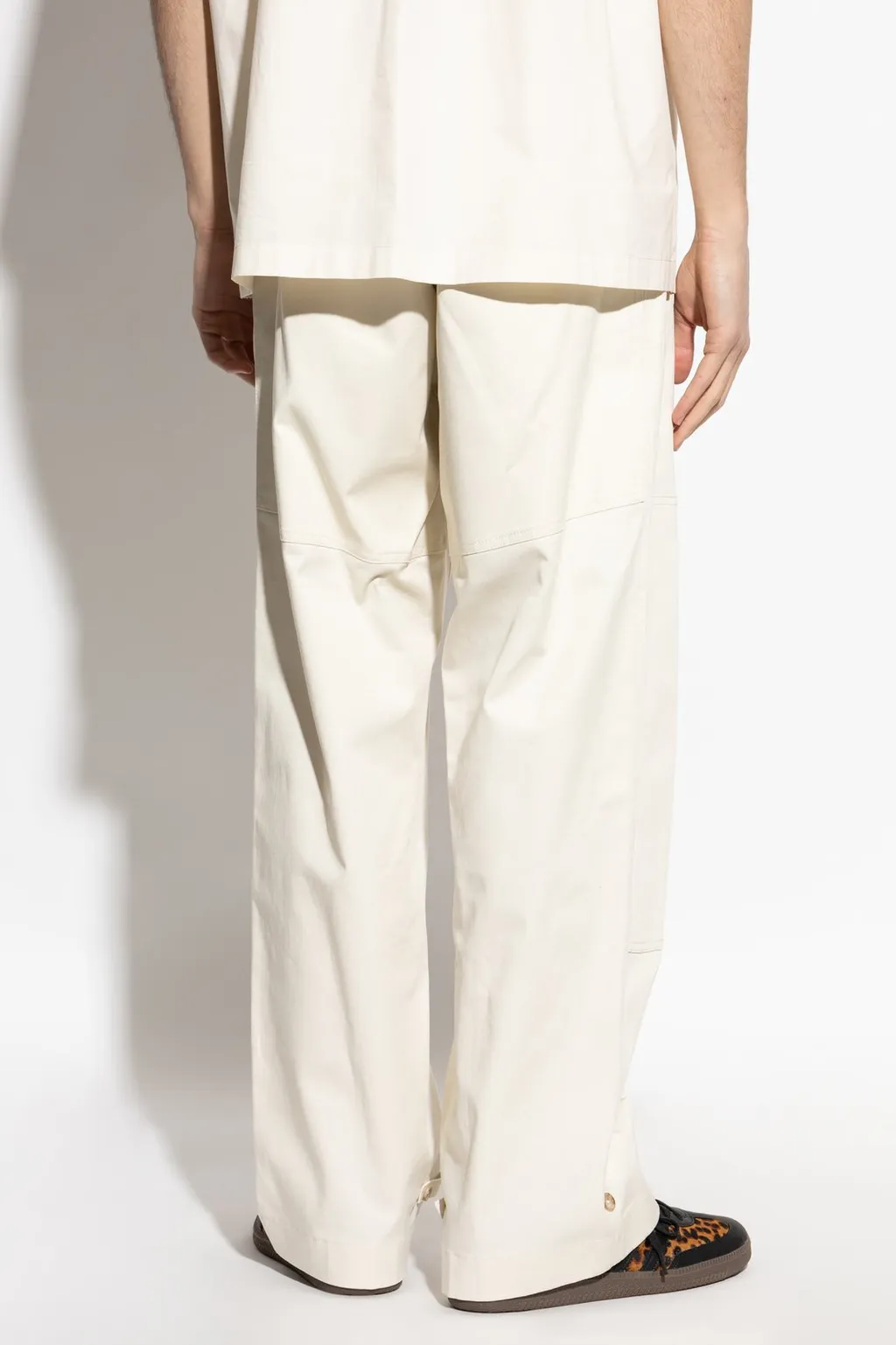 Dolce & Gabbana Logo Plaque Straight-Leg Trousers