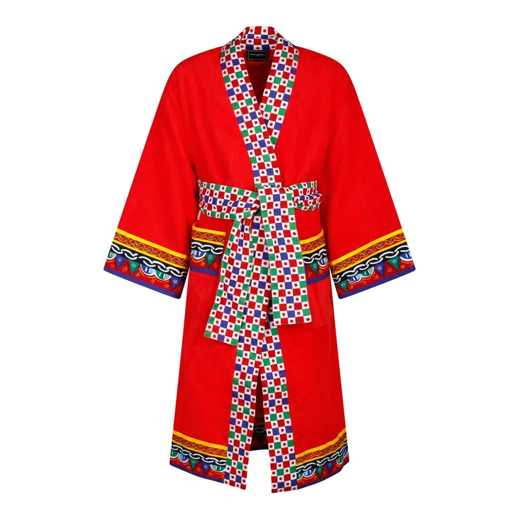 Dolce & Gabbana Terry Belted Bathrobe