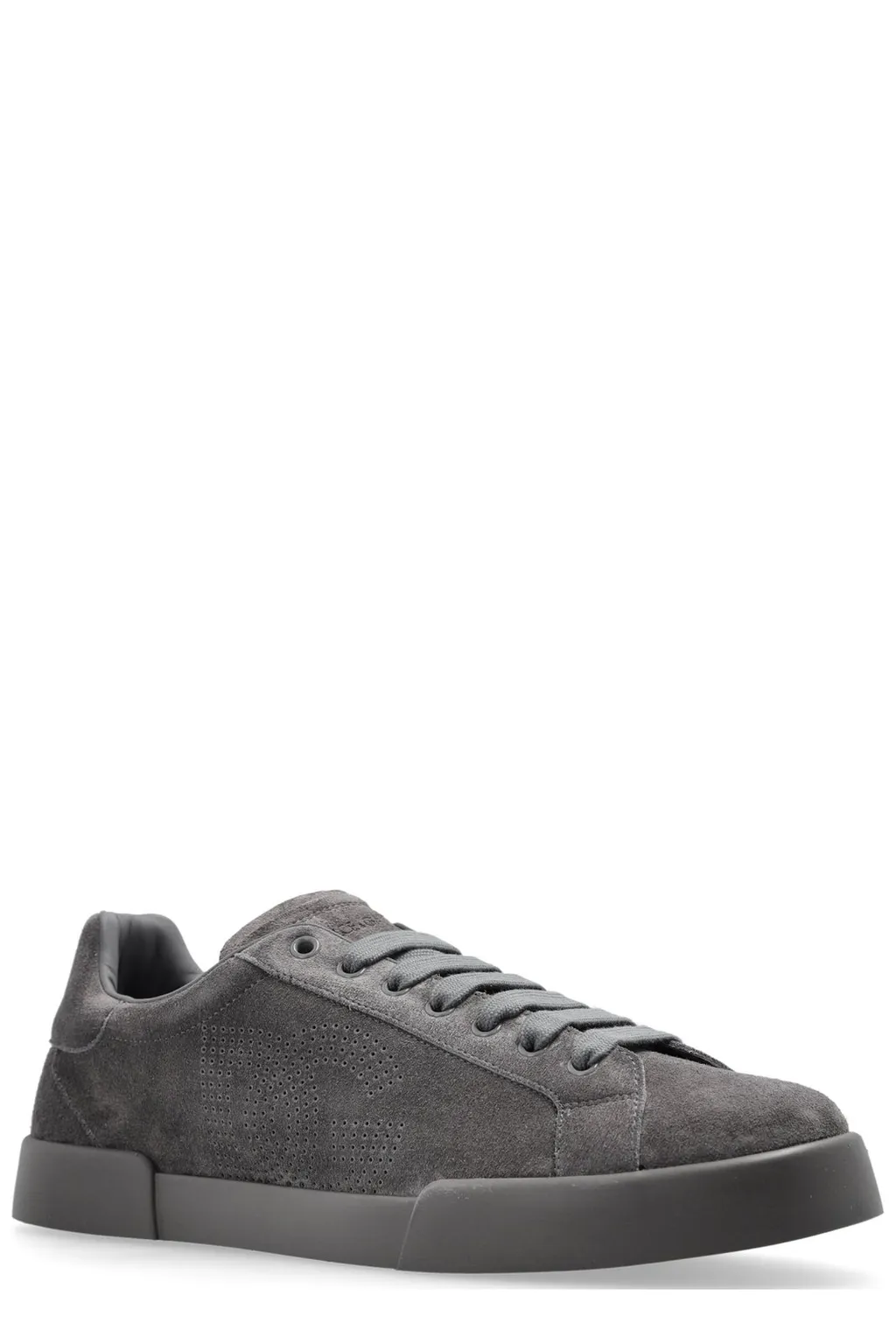 Dolce & Gabbana Portofino Logo Perforated Sneakers