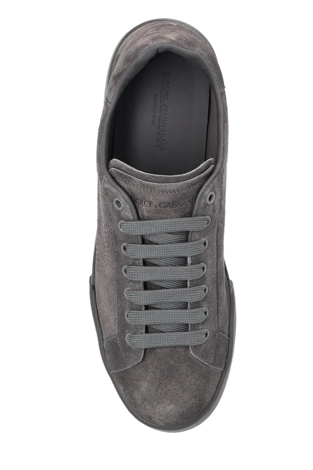 Dolce & Gabbana Portofino Logo Perforated Sneakers