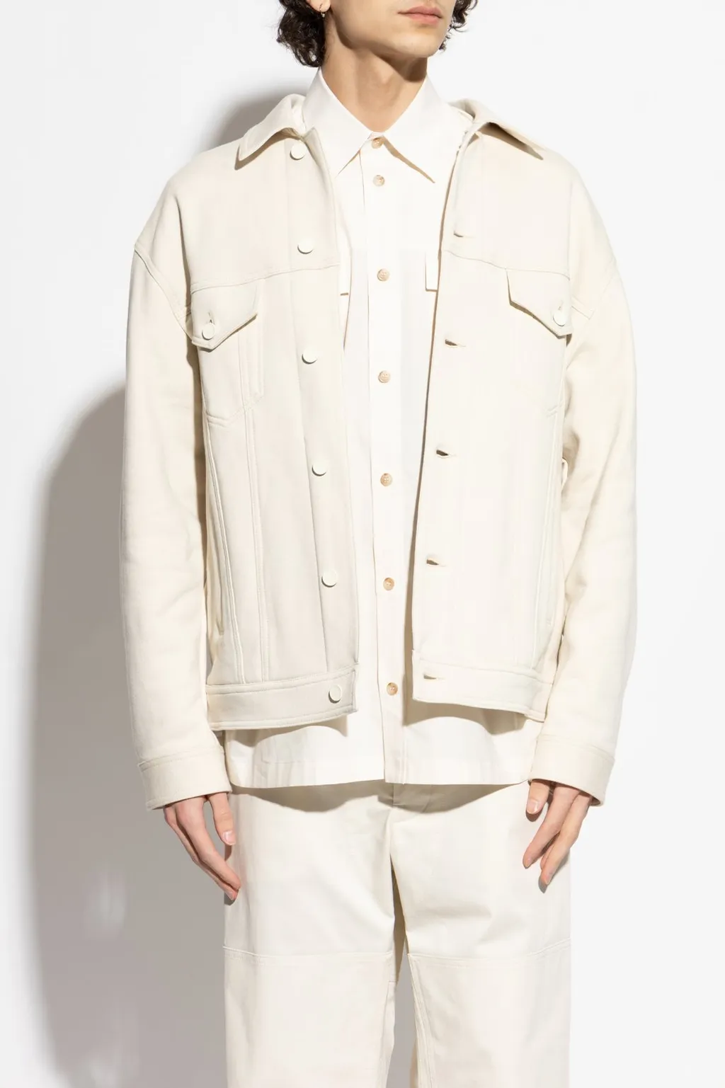 Dolce & Gabbana Logo Plaque Shirt Jacket