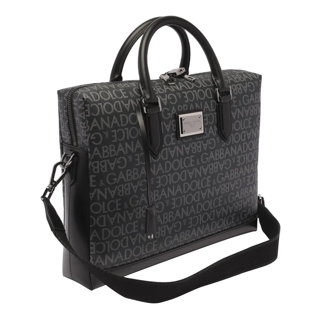 Dolce & Gabbana Logo Plaque Medium Briefcase