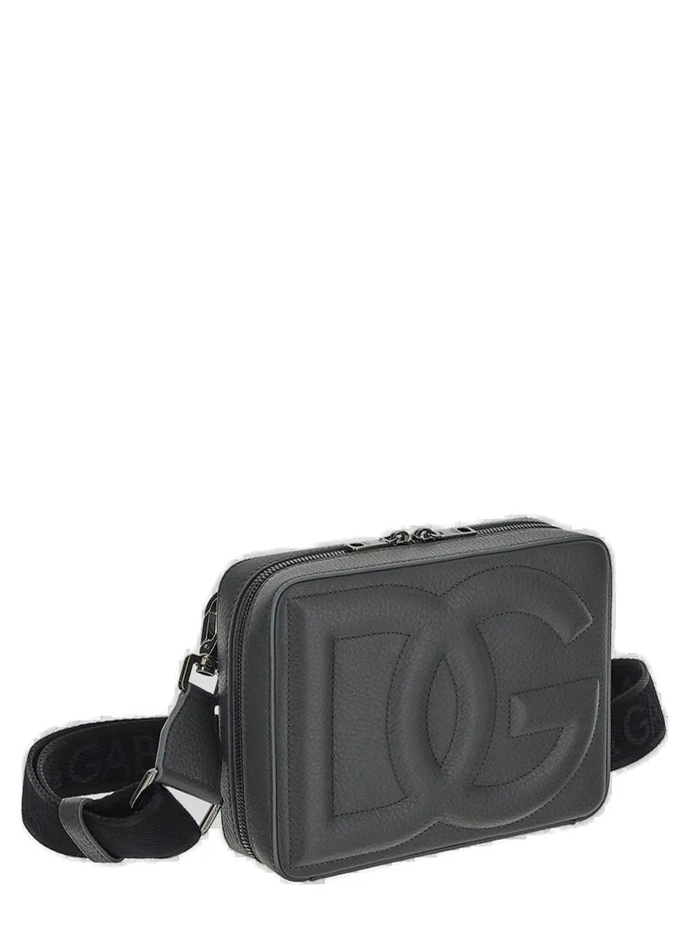 Dolce & Gabbana Logo-Embossed Small Shoulder Bag