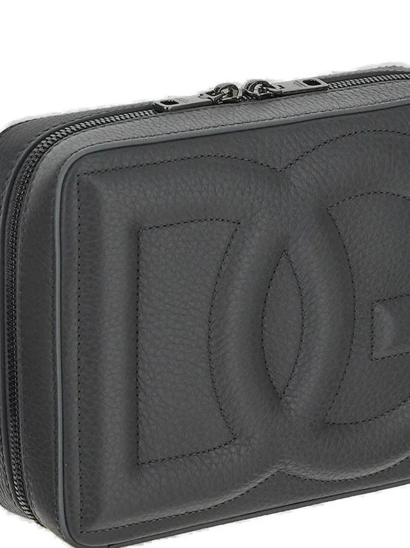 Dolce & Gabbana Logo-Embossed Small Shoulder Bag