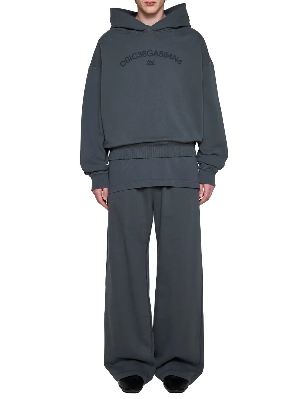 Dolce & Gabbana Logo Printed Cropped Hoodie