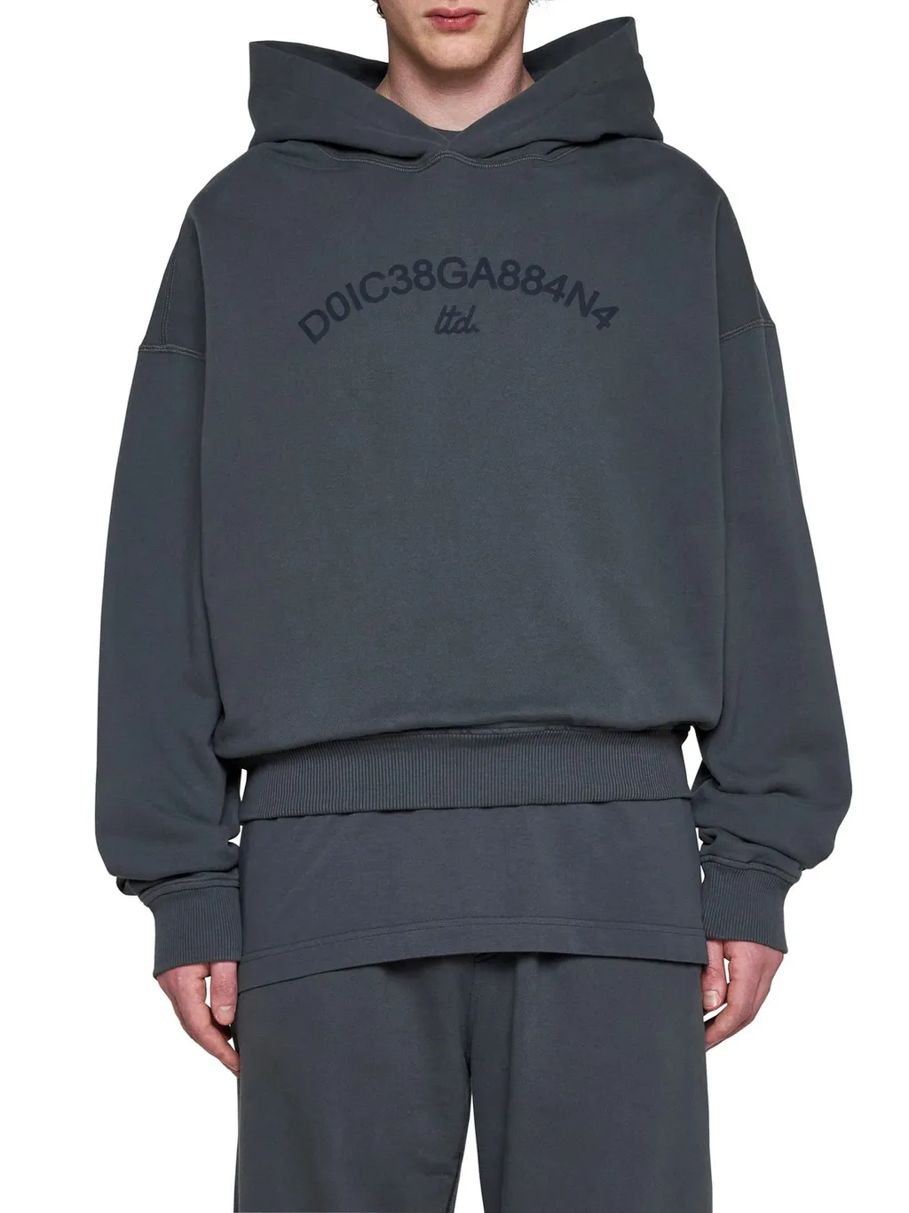 Dolce & Gabbana Logo Printed Cropped Hoodie